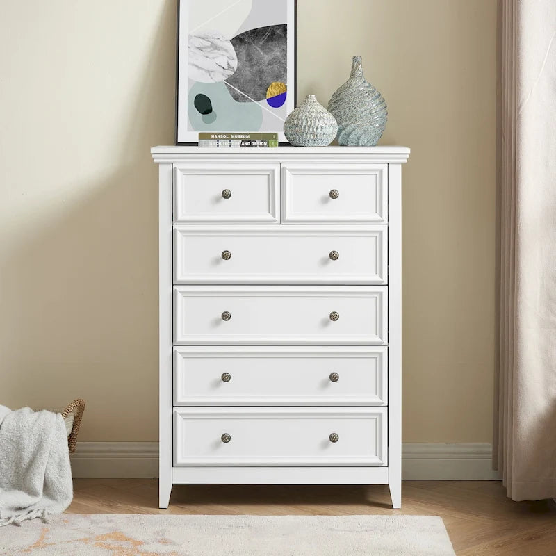 Commode moderne à 6 tiroirs, Organisateur de placard à 6 tiroirs - 31,50 * 15,75 * 44,29