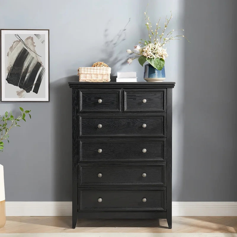 Commode moderne à 6 tiroirs, Organisateur de placard à 6 tiroirs - 31,50 * 15,75 * 44,29