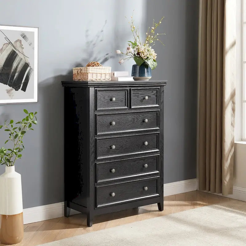 Commode moderne à 6 tiroirs, Organisateur de placard à 6 tiroirs - 31,50 * 15,75 * 44,29