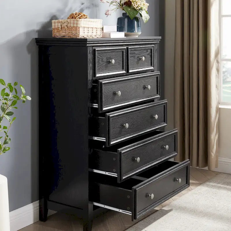 Commode moderne à 6 tiroirs, Organisateur de placard à 6 tiroirs - 31,50 * 15,75 * 44,29