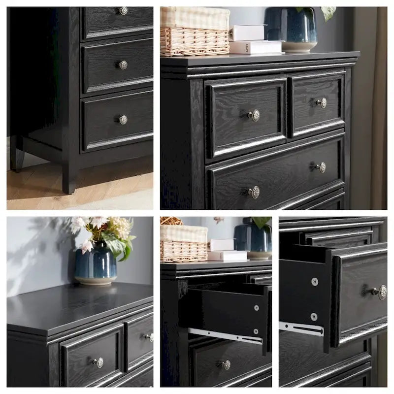 Commode moderne à 6 tiroirs, Organisateur de placard à 6 tiroirs - 31,50 * 15,75 * 44,29