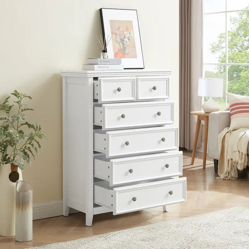 Commode moderne à 6 tiroirs, Organisateur de placard à 6 tiroirs - 31,50 * 15,75 * 44,29