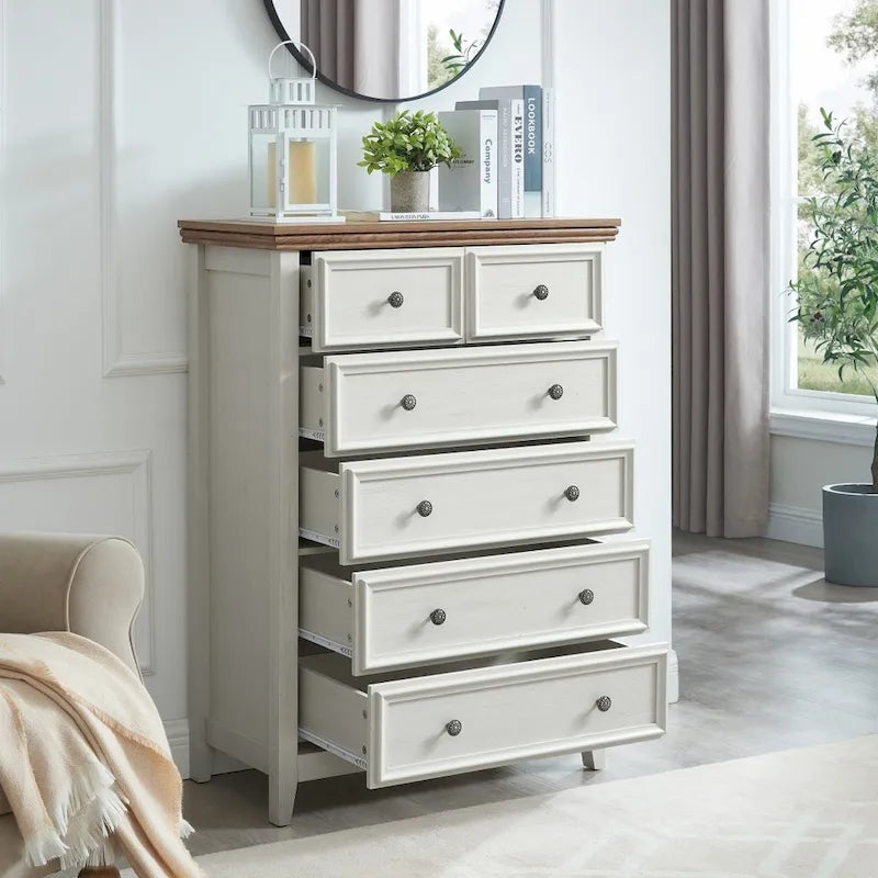 Commode moderne à 6 tiroirs, Organisateur de placard à 6 tiroirs - 31,50 * 15,75 * 44,29