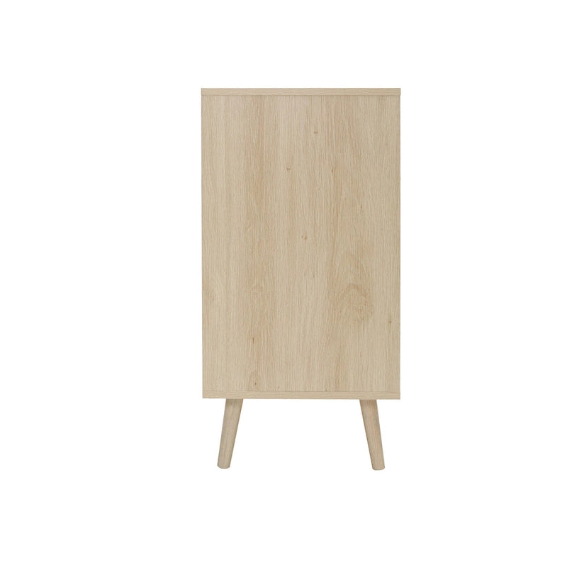 Commode 3 tiroirs en rotin pour chambre à coucher ou salon