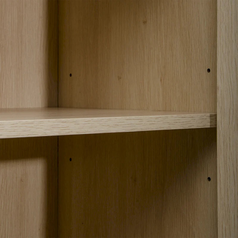 Armoire de rangement avec porte en rotin, étagère réglable, blanc, noyer, noir, marron