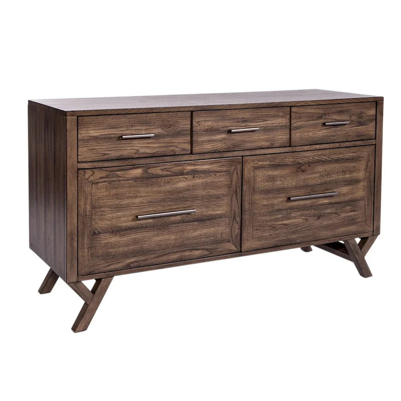 Crédence de bureau Lennox châtaigne vieillie