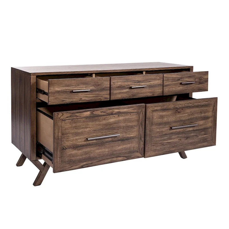 Crédence de bureau Lennox châtaigne vieillie