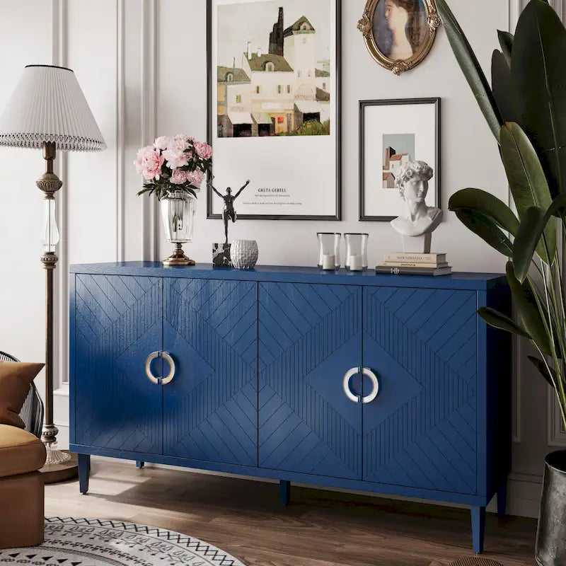 Meuble de rangement 4 portes en MDF
