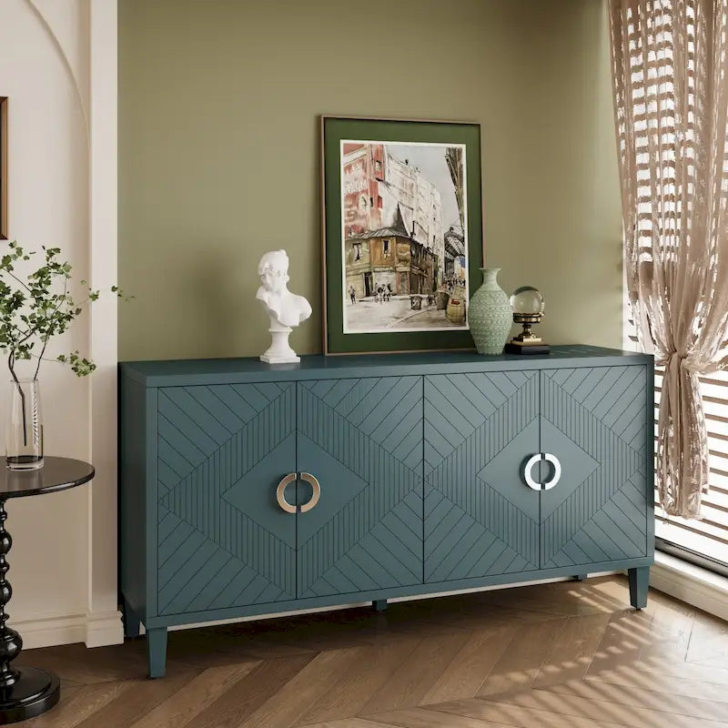 Meuble de rangement 4 portes en MDF