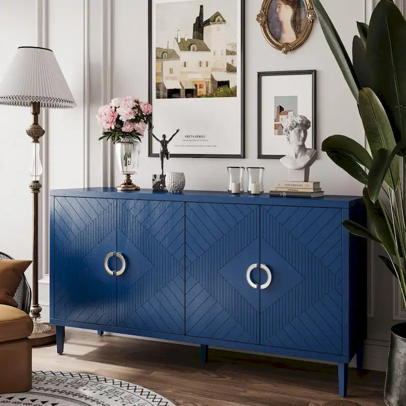 Meuble de rangement 4 portes en MDF