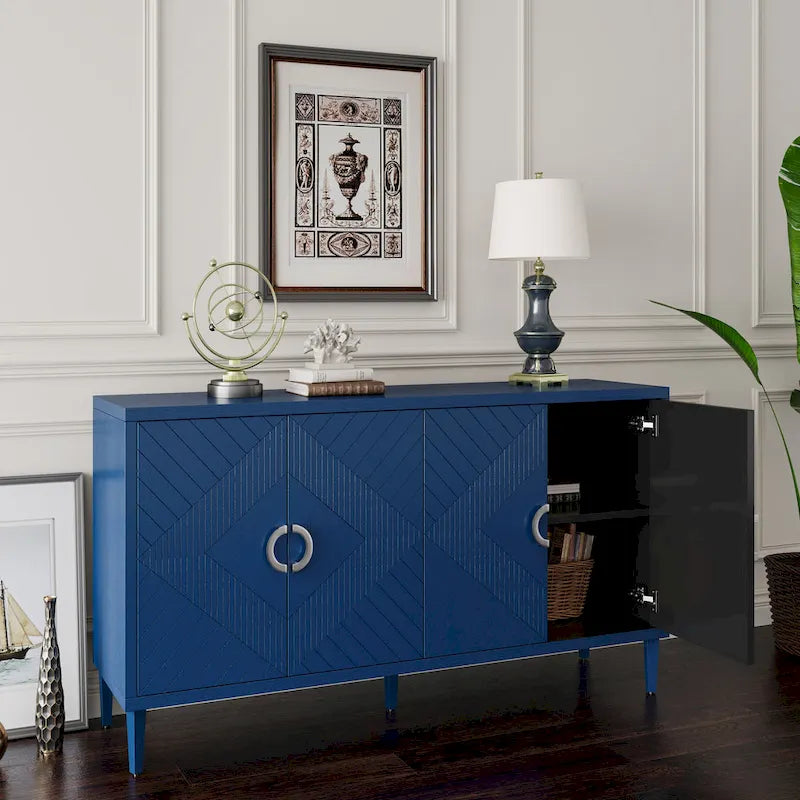 Meuble de rangement 4 portes en MDF