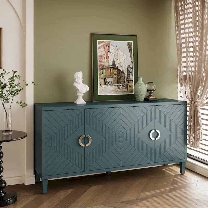 Meuble de rangement 4 portes en MDF