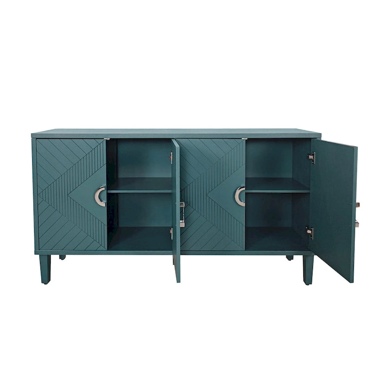 Meuble de rangement 4 portes en MDF