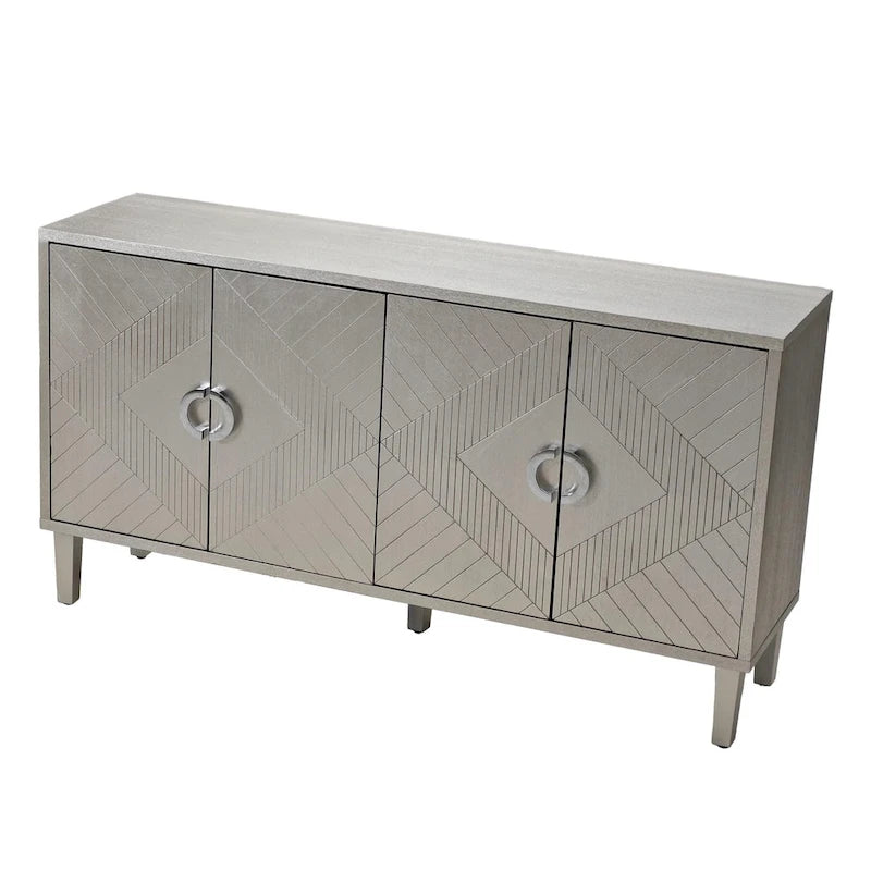 Meuble de rangement 4 portes en MDF