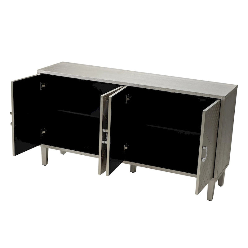 Meuble de rangement 4 portes en MDF