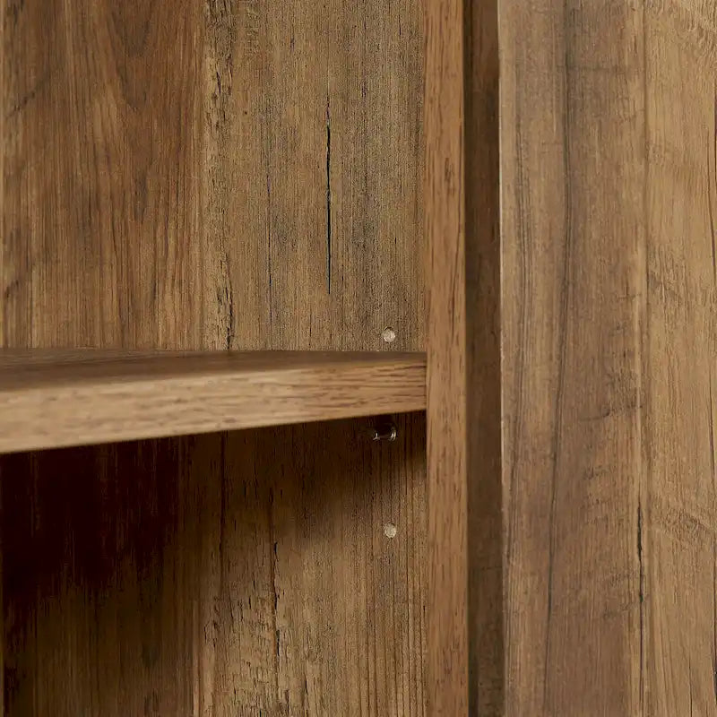 Meuble de rangement rustique avec portes coulissantes façon grange
