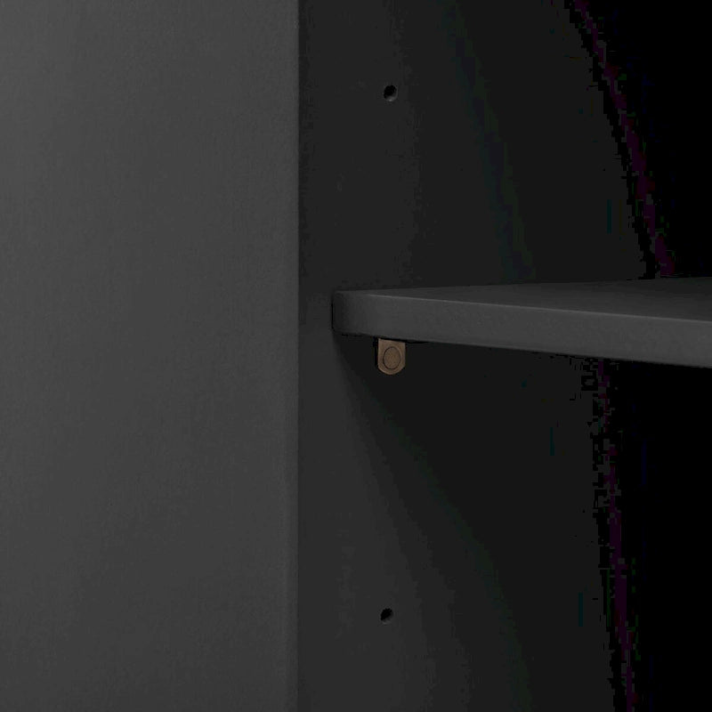 Bahut 4 portes Sunburst Radiating Line - Bleu marine/noir