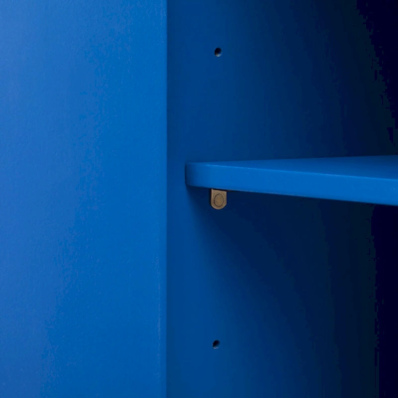 Bahut 4 portes Sunburst Radiating Line - Bleu marine/noir