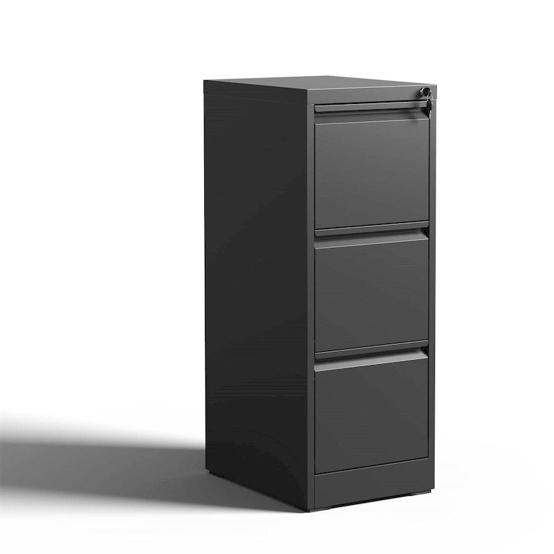 Classeur métallique vertical à 3 tiroirs avec serrure