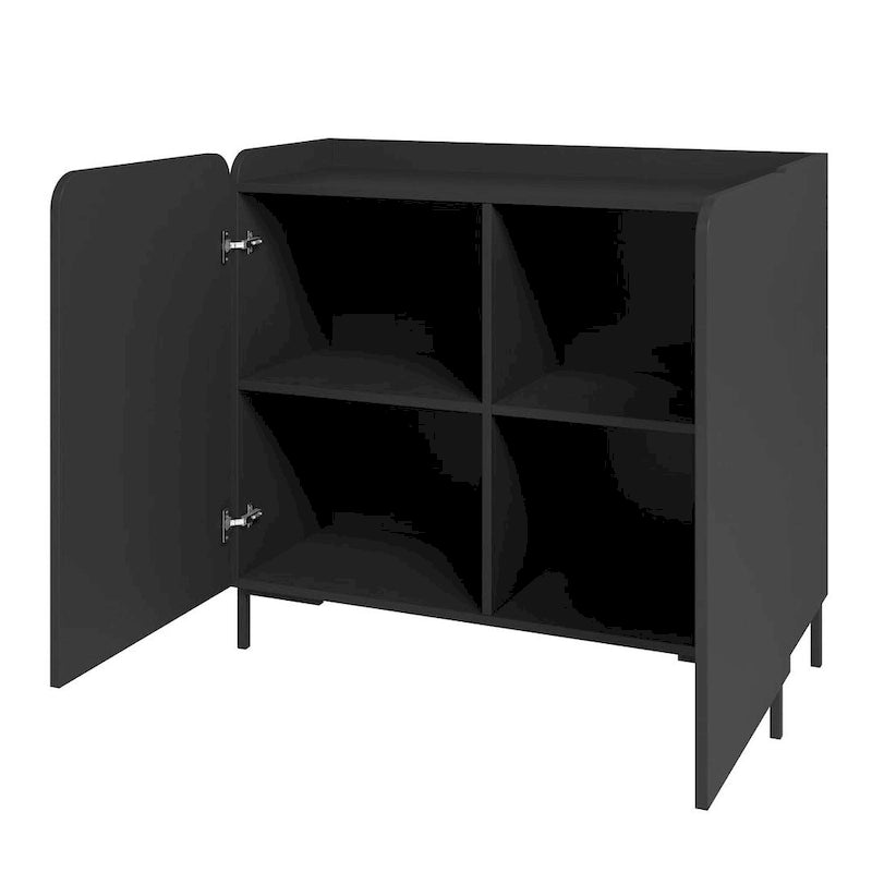Meuble d'appoint Bogardus de style moderne Mid-Century par Manhattan Comfort