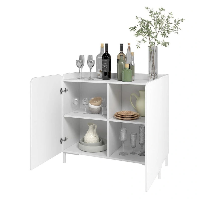 Meuble d'appoint Bogardus de style moderne Mid-Century par Manhattan Comfort
