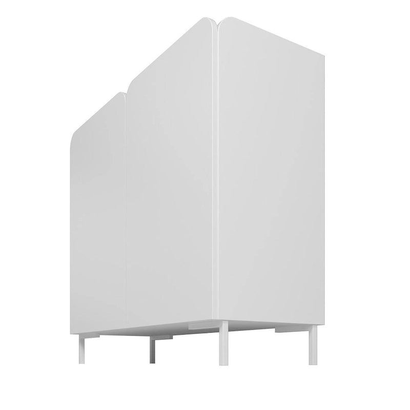 Meuble d'appoint Bogardus de style moderne Mid-Century par Manhattan Comfort