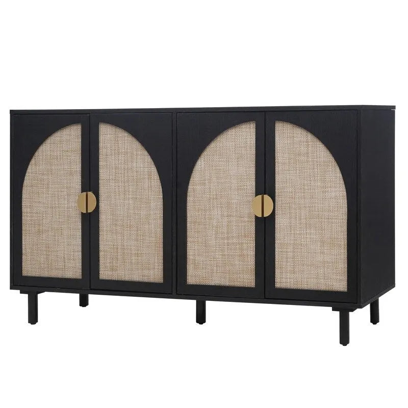 Armoire 4 portes, convient pour chambre à coucher, salon, bureau