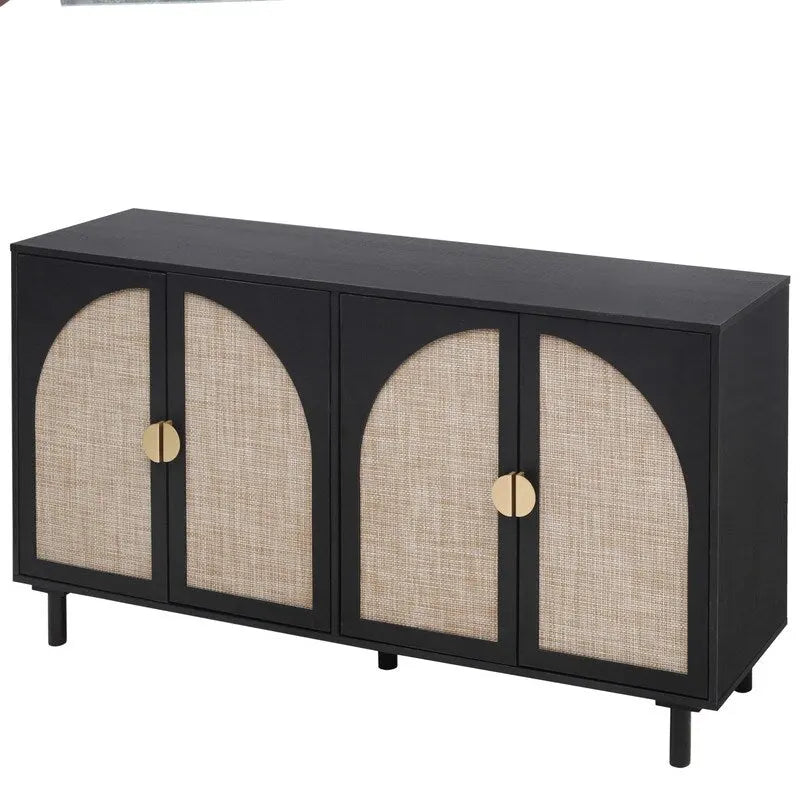 Armoire 4 portes, convient pour chambre à coucher, salon, bureau