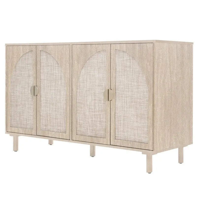Armoire 4 portes, convient pour chambre à coucher, salon, bureau