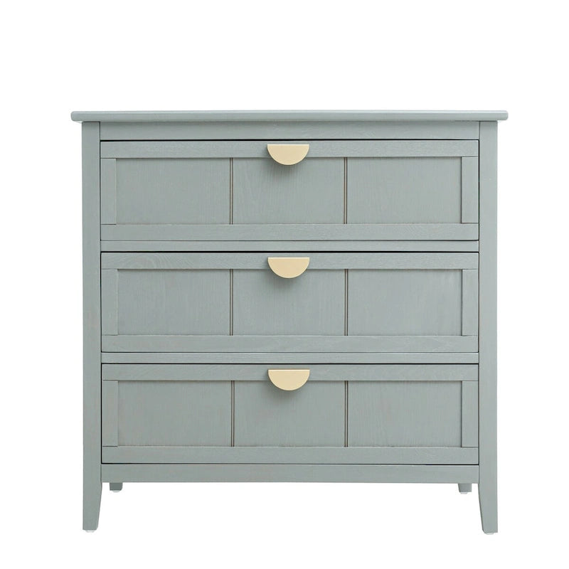 Commode 3 tiroirs, meuble américain, convient pour la chambre et l'entrée du salon