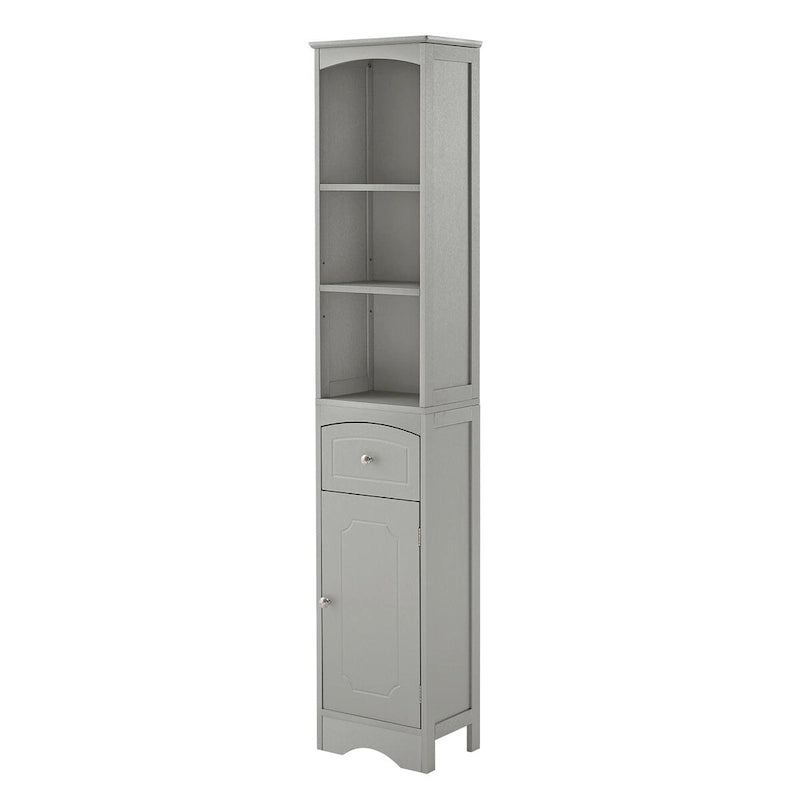 Meuble de rangement haut de salle de bain sur pied avec tiroir