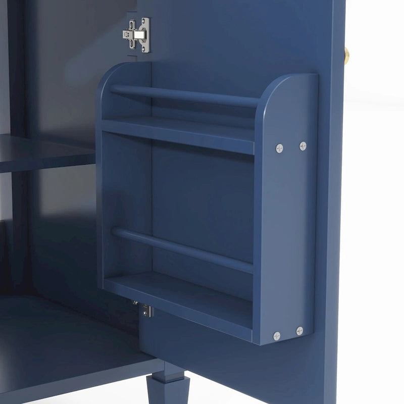 Meuble-lavabo avec vasque intégrée et tiroir basculant