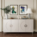 Buffet-Vaisselier Contemporain Laqué à 4 Portes en Bois, pour Salon
